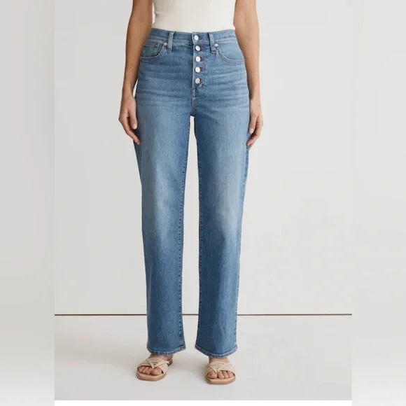 Madewell Perfect Vintage Wide Leg Jeans Size 24 - Picture 3 of 13